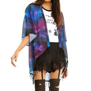 Hot Topic Galaxy Kimono Size L